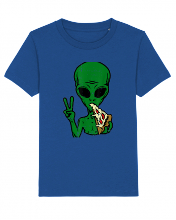 Alien Pizza Eating Majorelle Blue