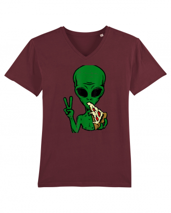 Alien Pizza Eating Burgundy