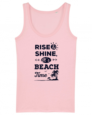 Rise and Shine It's BEACH Time Cotton Pink