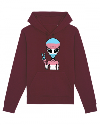 Alien Pride LGBT Support Burgundy