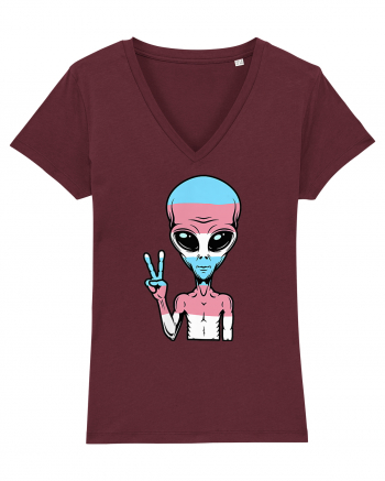 Alien Pride LGBT Support Burgundy