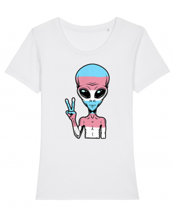 Alien Pride LGBT Support White