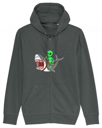 Alien Riding Shark Anthracite