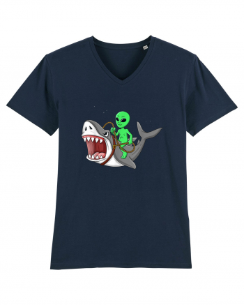 Alien Riding Shark French Navy