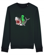 Alien Riding Shark Bluză mânecă lungă Unisex Rise