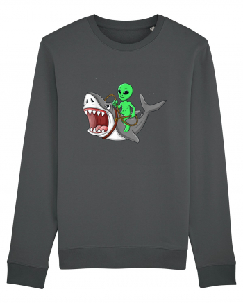 Alien Riding Shark Anthracite