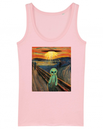 Alien Scream Painting Cotton Pink