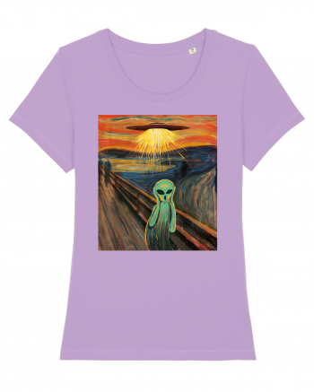 Alien Scream Painting Lavender Dawn