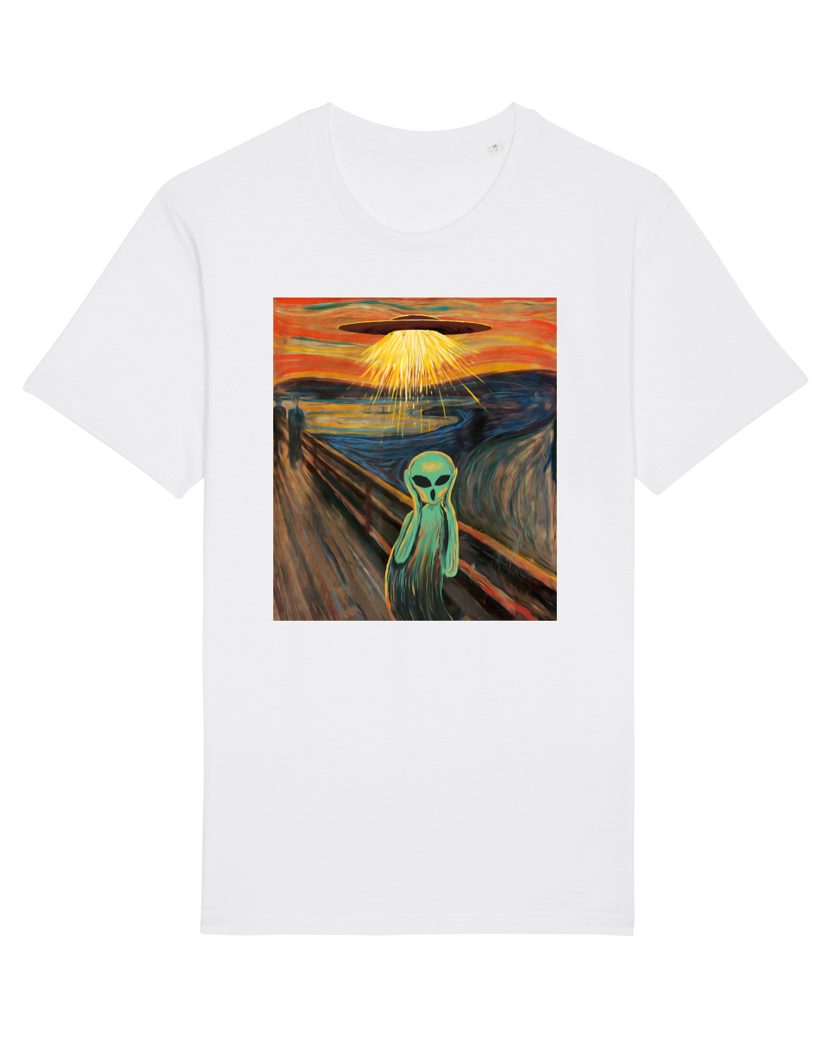 Tricou mânecă scurtă Unisex Rocker White