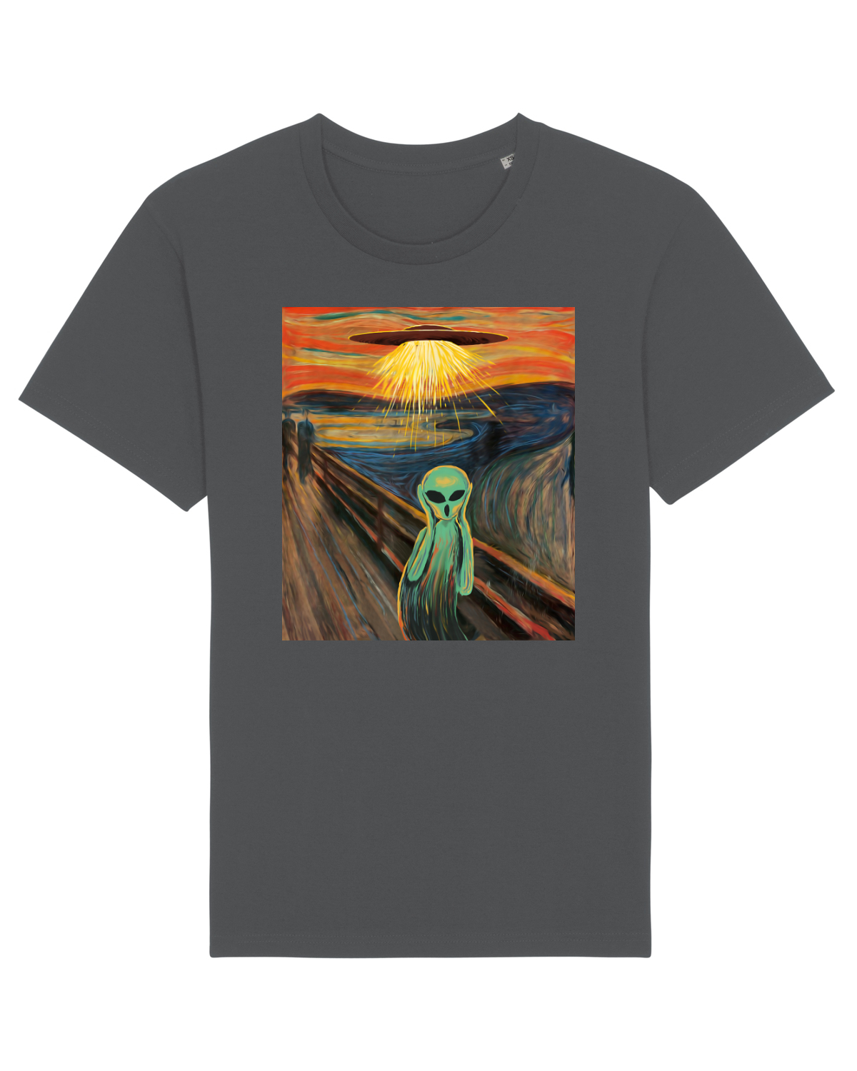 Tricou mânecă scurtă Unisex Rocker Anthracite