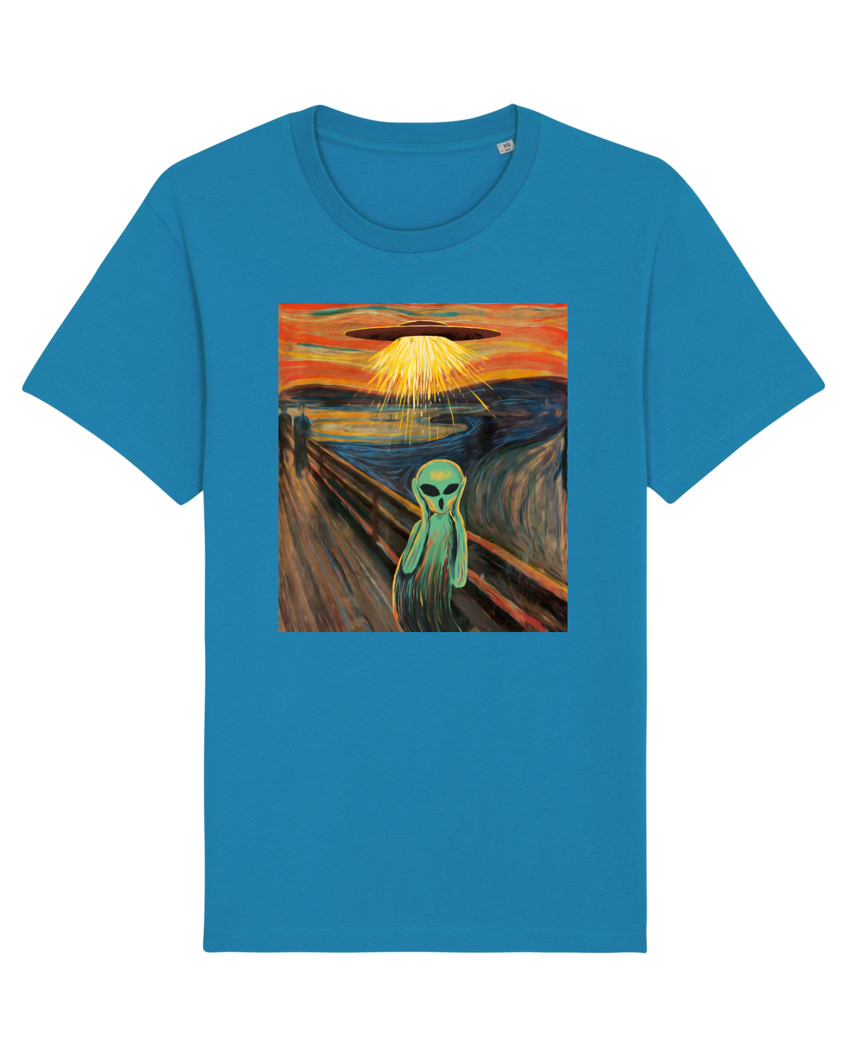 Tricou mânecă scurtă Unisex Rocker Azur