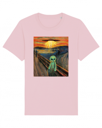 Alien Scream Painting Cotton Pink