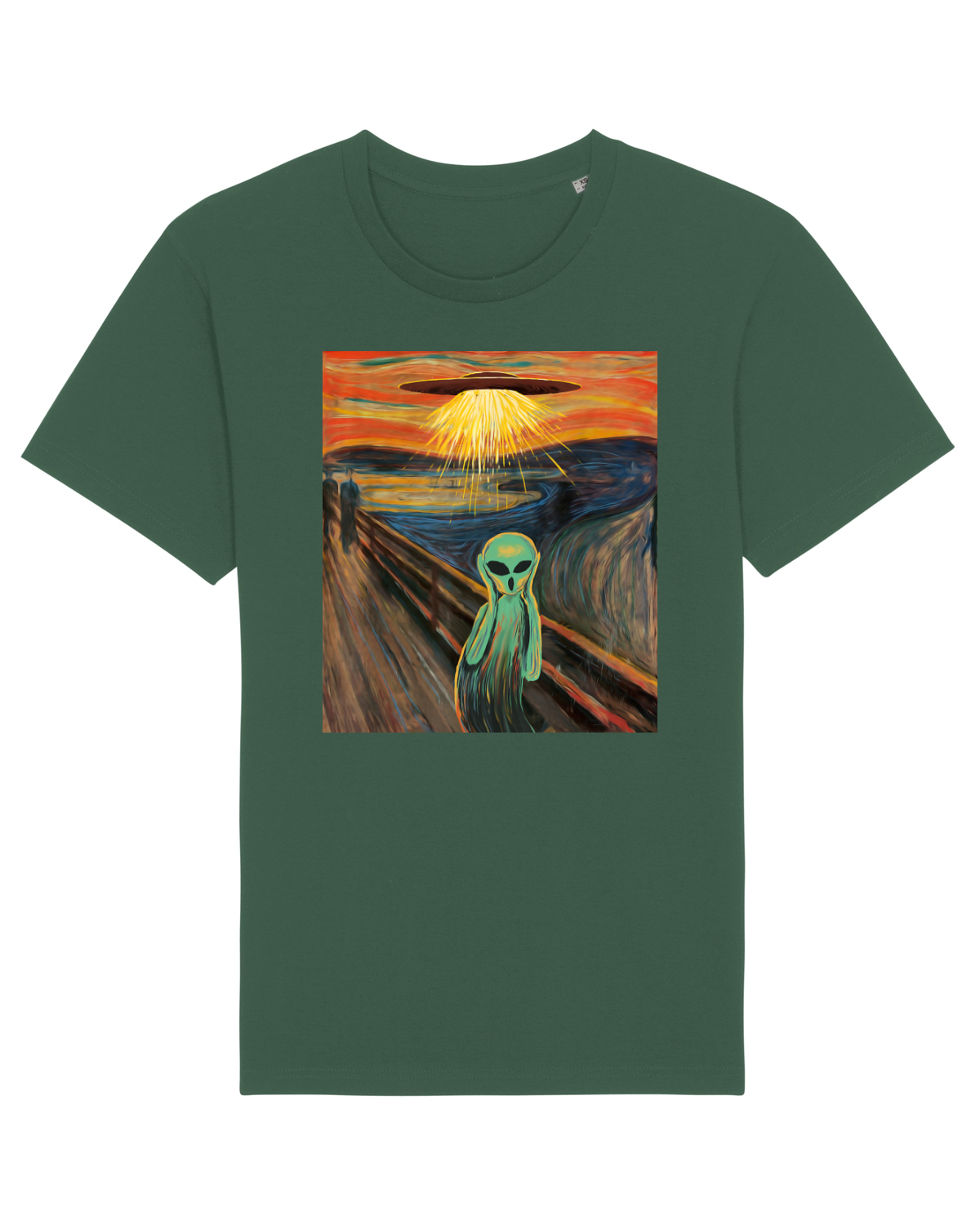 Tricou mânecă scurtă Unisex Rocker Bottle Green