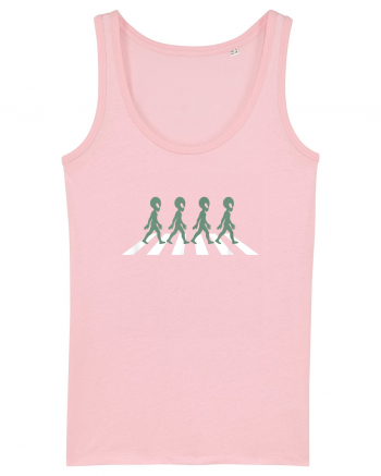 Alien Silhouette Crosswalk Cotton Pink