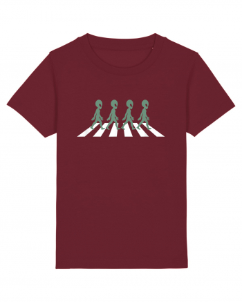 Alien Silhouette Crosswalk Burgundy