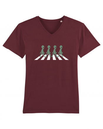 Alien Silhouette Crosswalk Burgundy