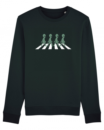 Alien Silhouette Crosswalk Black