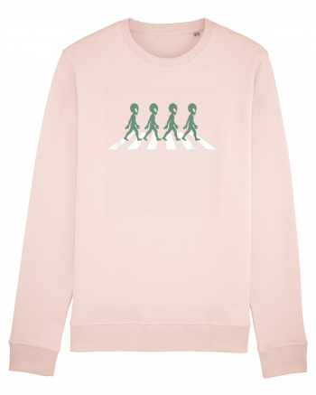 Alien Silhouette Crosswalk Candy Pink