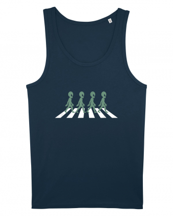 Alien Silhouette Crosswalk Navy