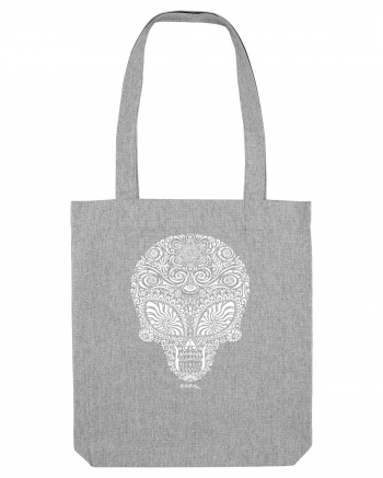 Alien Skull Heather Grey