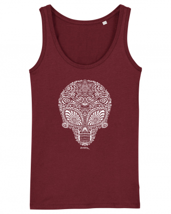 Alien Skull Burgundy