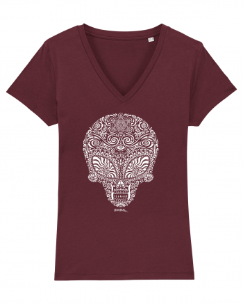 Alien Skull Burgundy