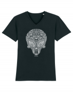 Alien Skull Tricou mânecă scurtă guler V Bărbat Presenter