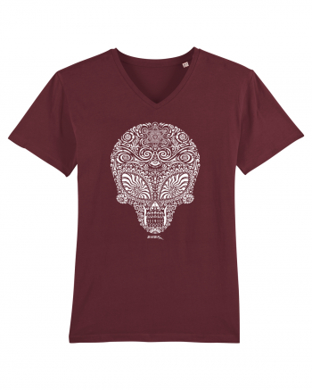 Alien Skull Burgundy