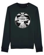 Alien Space Tattoo UFO Bluză mânecă lungă Unisex Rise