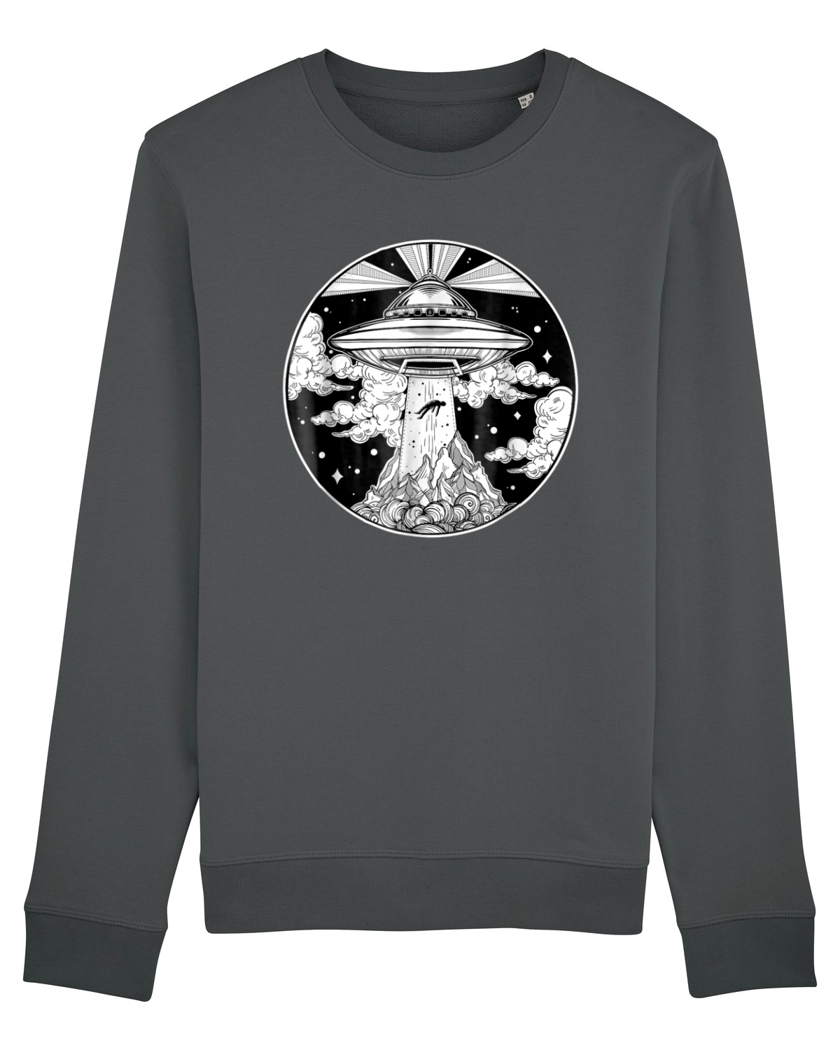 Bluză mânecă lungă Unisex Rise Anthracite