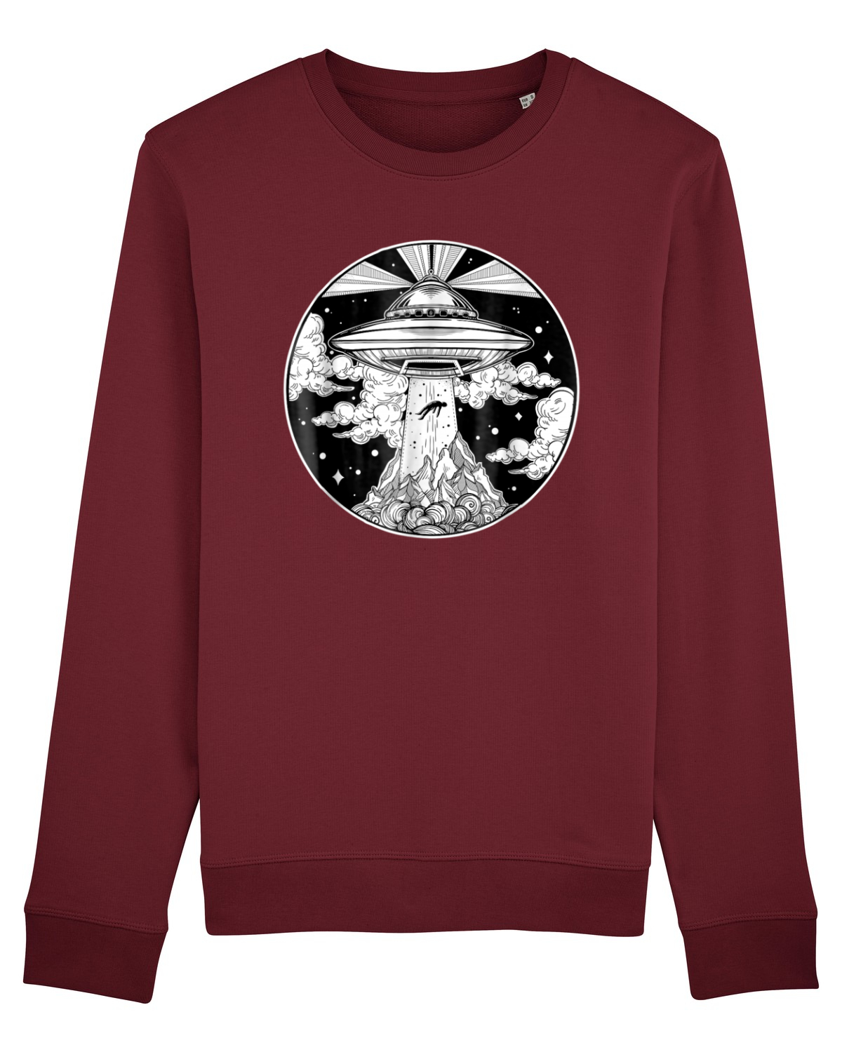 Bluză mânecă lungă Unisex Rise Burgundy