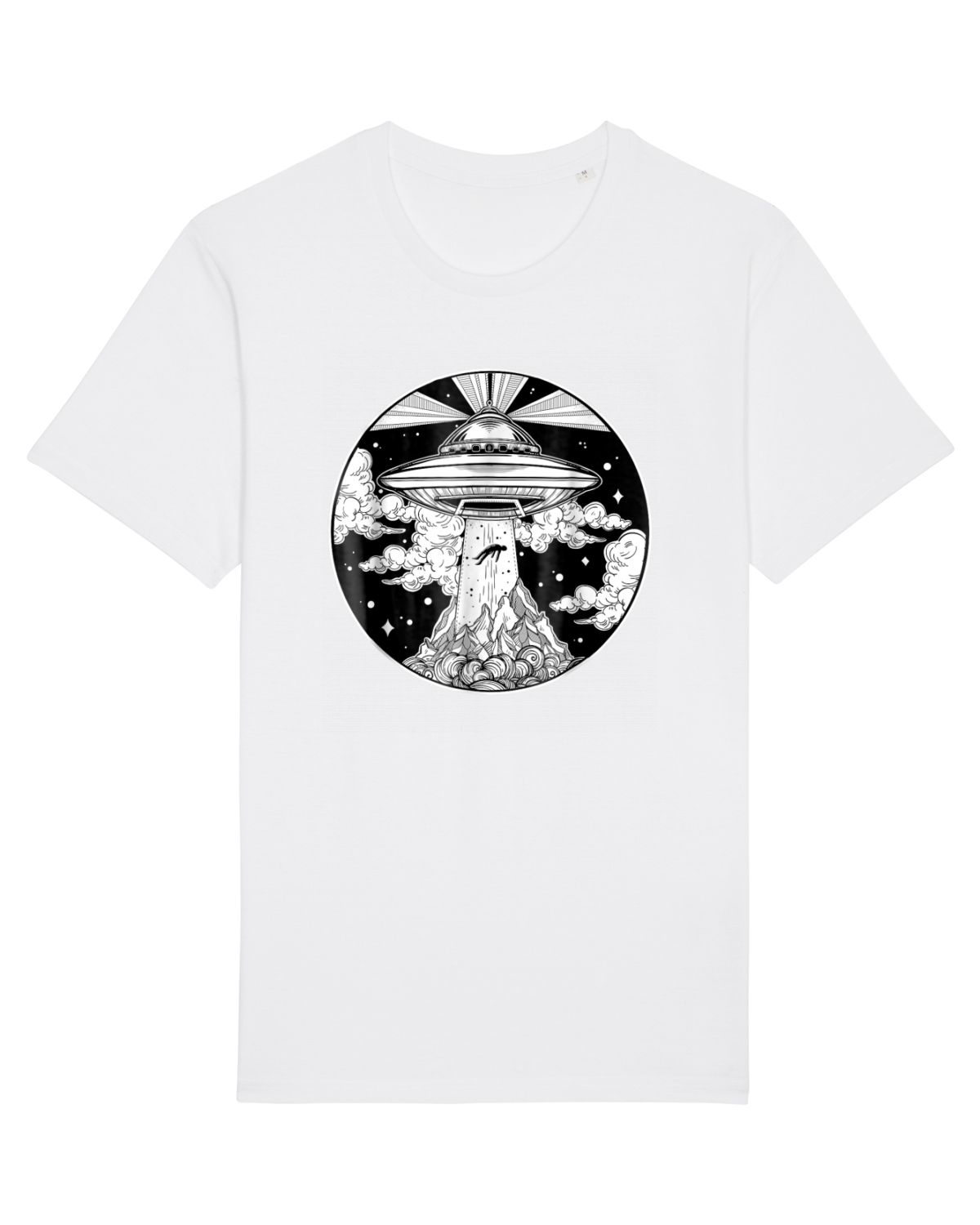 Tricou mânecă scurtă Unisex Rocker White