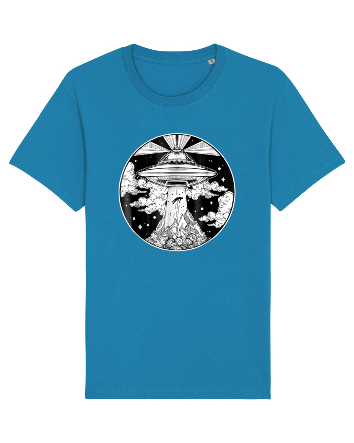 Tricou mânecă scurtă Unisex Rocker Azur