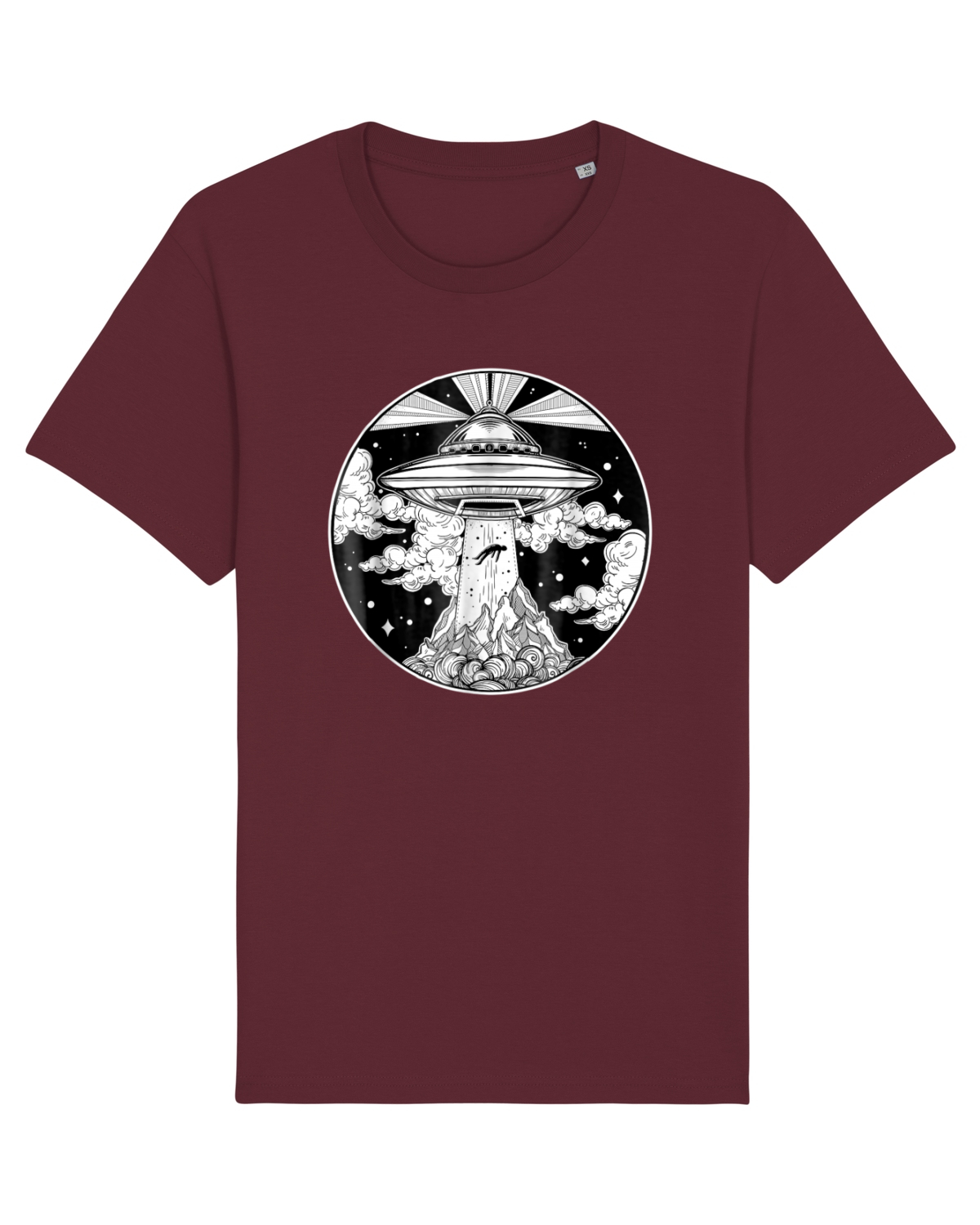 Tricou mânecă scurtă Unisex Rocker Burgundy
