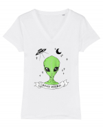 Alien Stay Weird Tricou mânecă scurtă guler V Damă Evoker