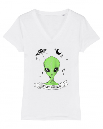 Alien Stay Weird White