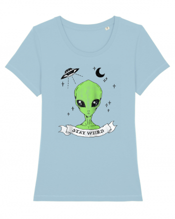 Alien Stay Weird Sky Blue