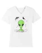Alien Stay Weird Tricou mânecă scurtă guler V Bărbat Presenter