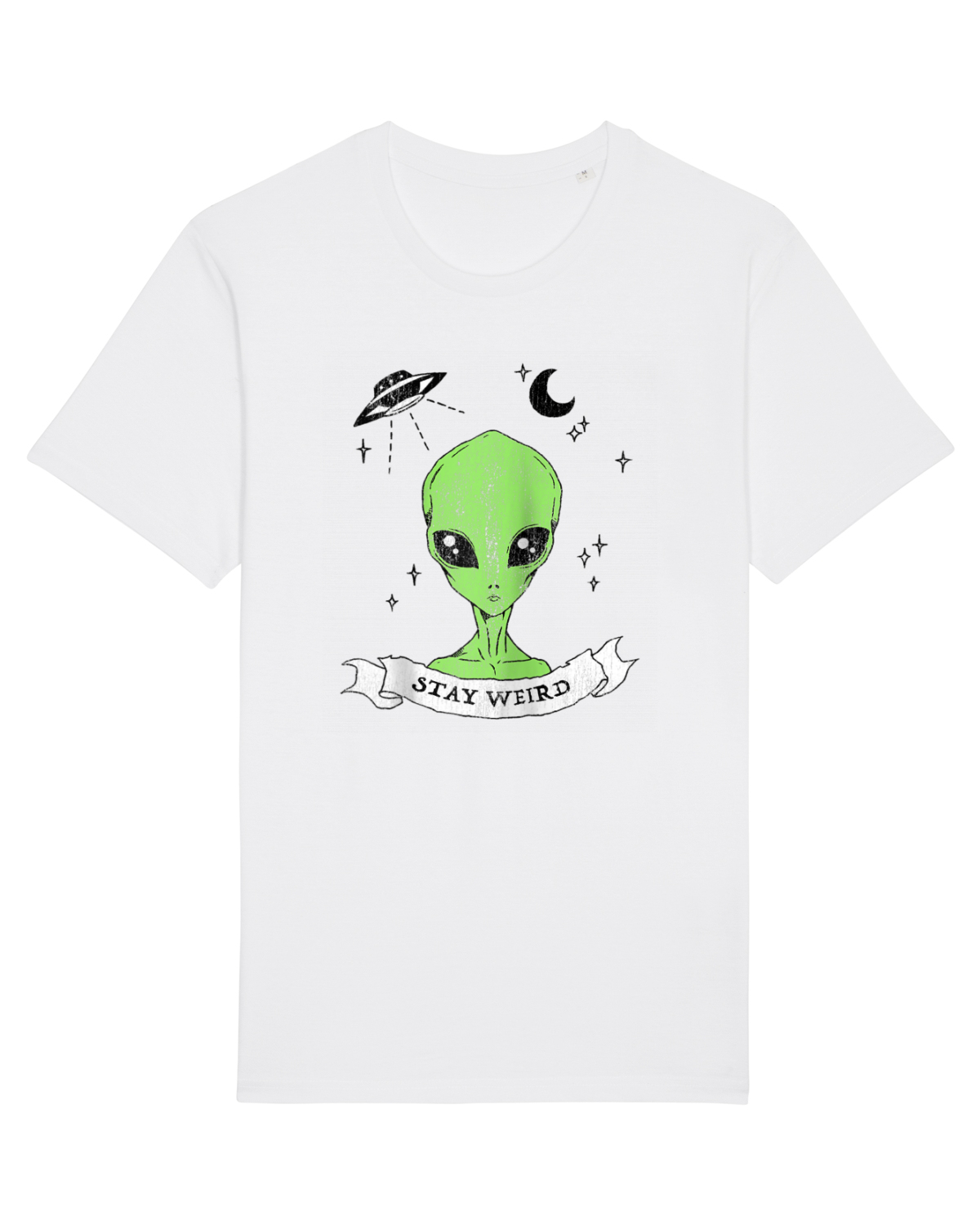 Tricou mânecă scurtă Unisex Rocker White