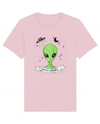 Alien Stay Weird Cotton Pink