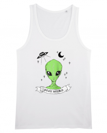 Alien Stay Weird White