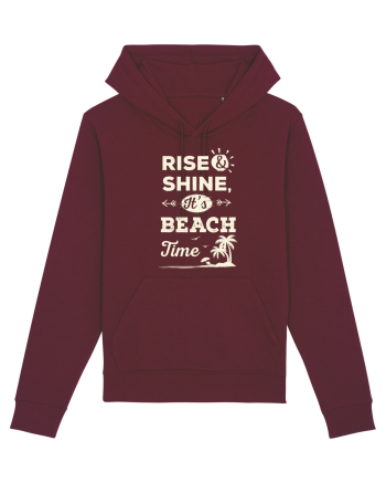 Rise and Shine It's BEACH Time Burgundy
