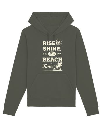 Rise and Shine It's BEACH Time Khaki