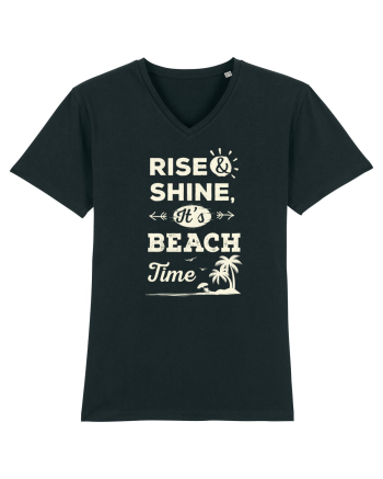 Rise and Shine It's BEACH Time Black