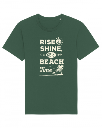 Rise and Shine It's BEACH Time Bottle Green