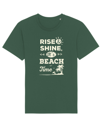 Rise and Shine It's BEACH Time Bottle Green