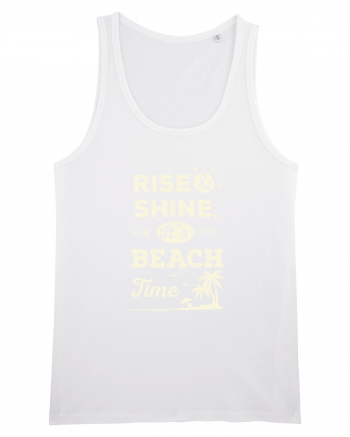 Rise and Shine It's BEACH Time White