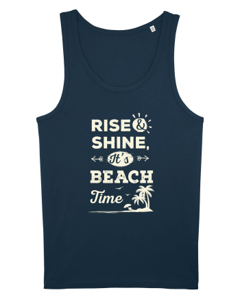 Rise and Shine It's BEACH Time Navy