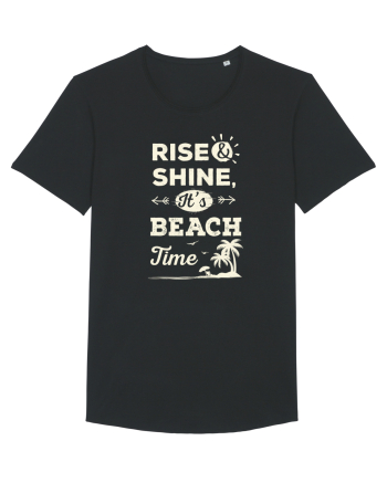 Rise and Shine It's BEACH Time Black
