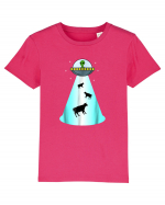 Alien UFO Cow Abduction Tricou mânecă scurtă  Copii Mini Creator